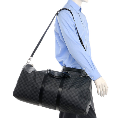Louis Vuitton Damier Graphite Keepall Bandouliere 55 2 of 7