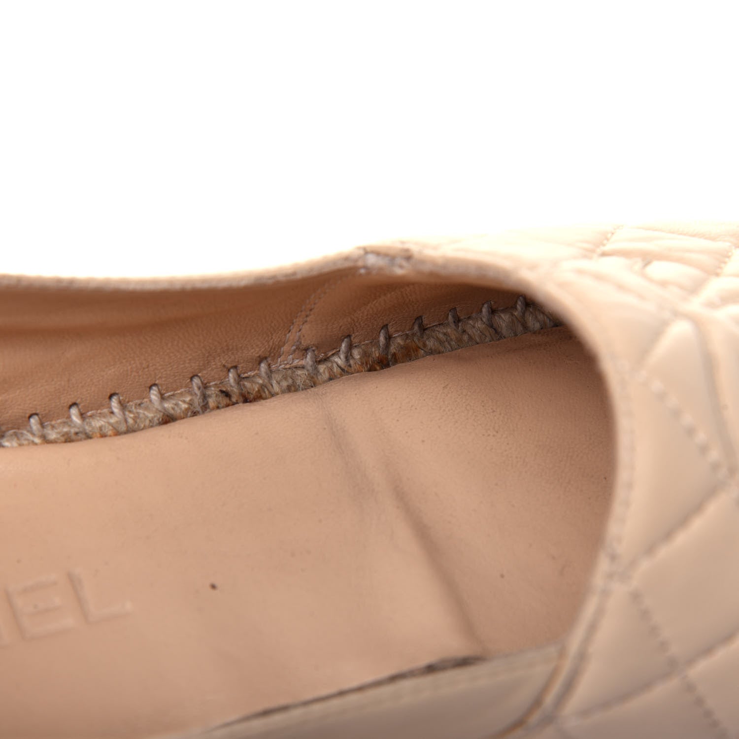Chanel Lambskin Quilted CC Espadrilles 41 Beige 10 of 21