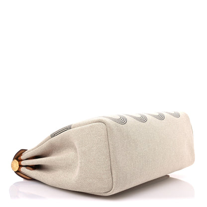 Hermes H Plume Canvas Vache Hunter Circuit 24 Herbag Zip Retourne 31 Gris Meyer Ecru Beige Naturel 5 of 12