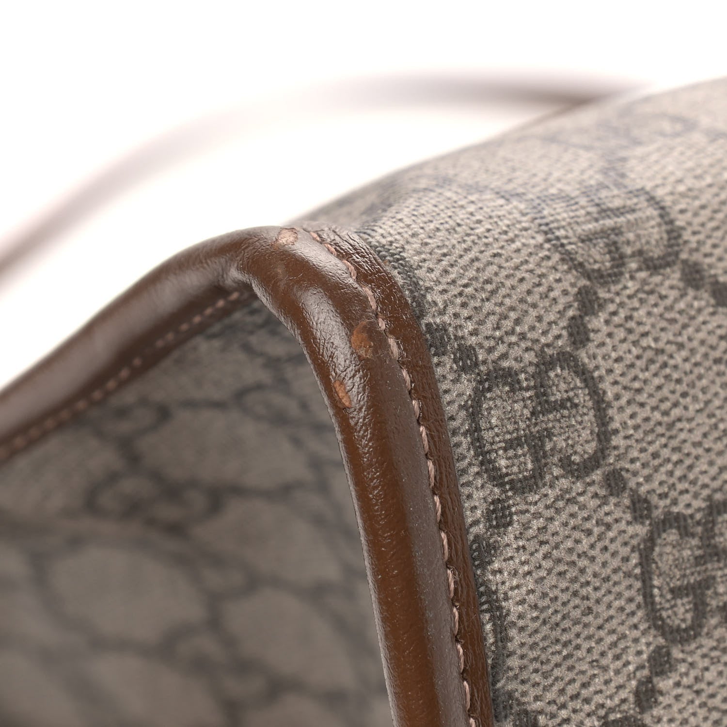 Gucci GG Supreme Monogram Fake/Not Large Retro Interlocking G Tote Bag Beige Brown Sugar 9 of 13