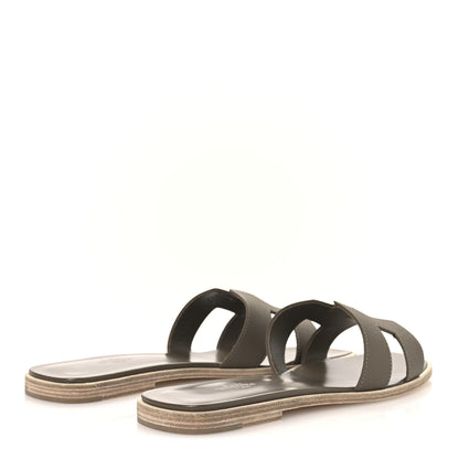 Hermes Epsom Oran Sandals 40.5 Etoupe 5 of 12