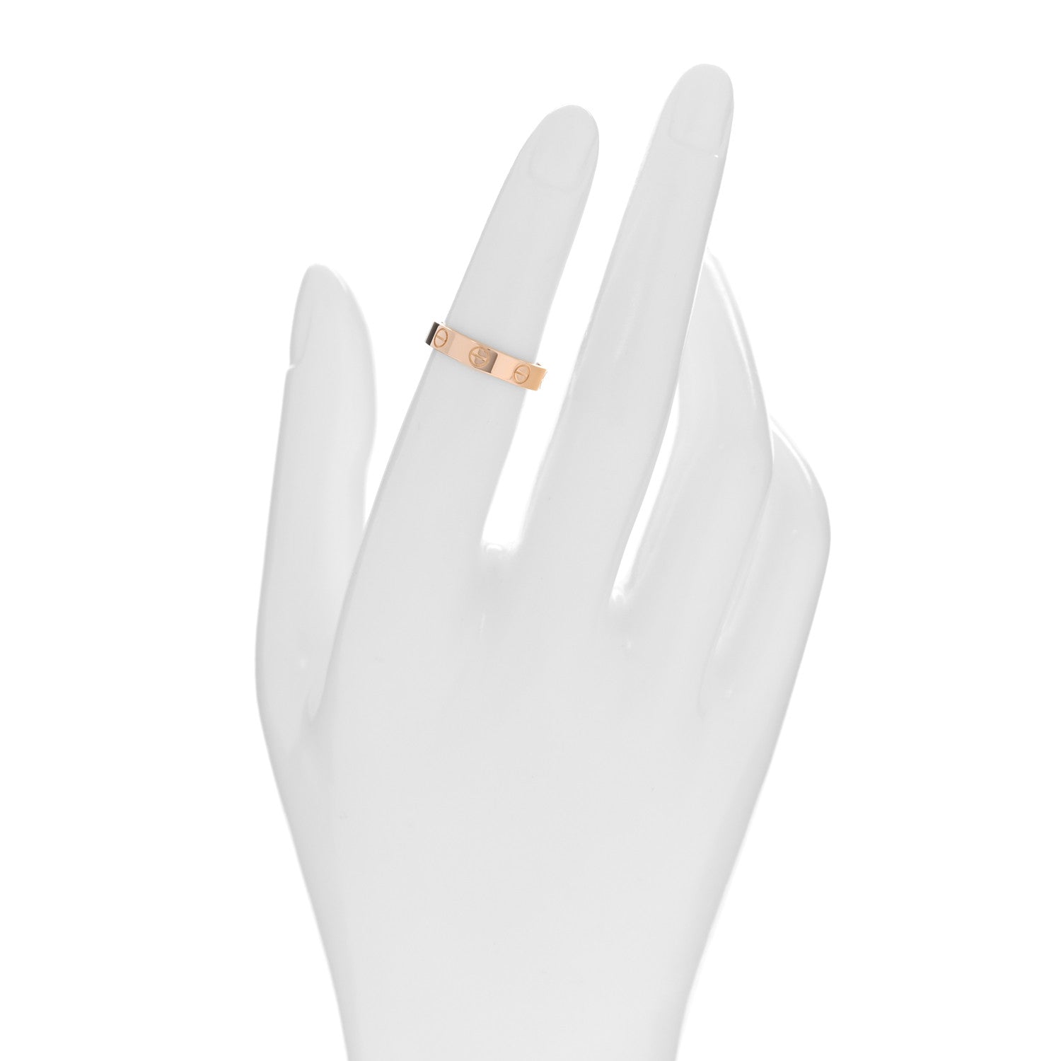 Cartier 18K Pink Gold 3.5mm LOVE Wedding Band Ring 49 4.75 2 of 5