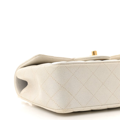 Chanel Iridescent Lambskin Quilted Mini Top Handle Rectangular Flap White 9 of 11