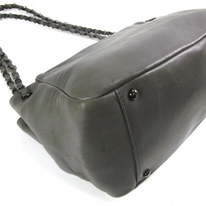 Chanel Lambskin Studded Flap Gray 5 of 13