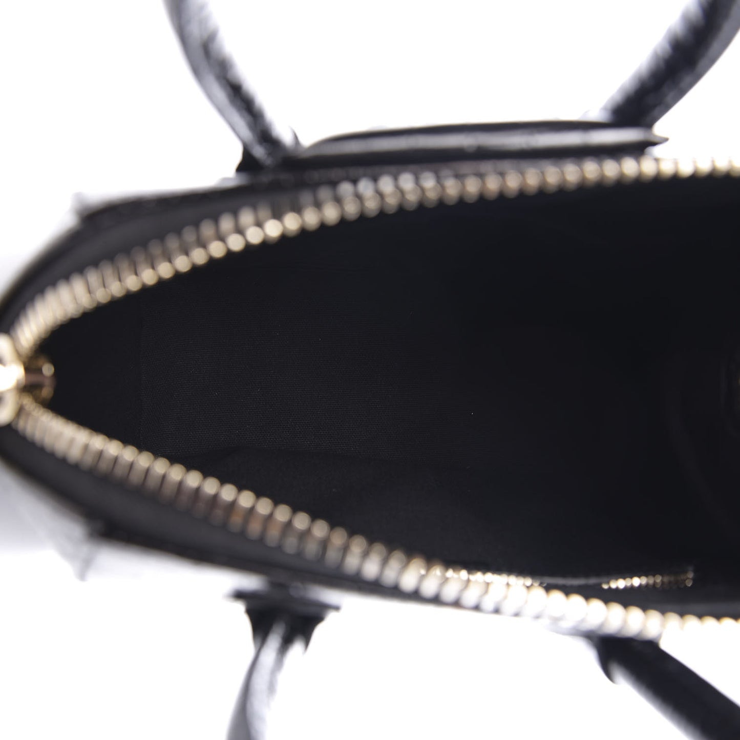 Calfskin Crocodile Embossed Mini Antigona Black