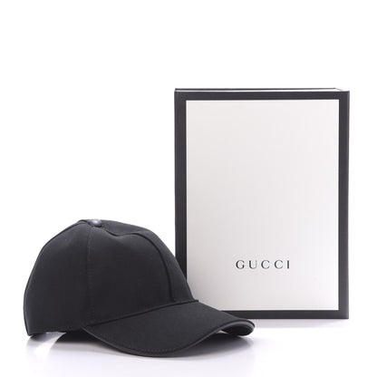 Gucci Cotton Web Baseball Hat S Black 9 of 9