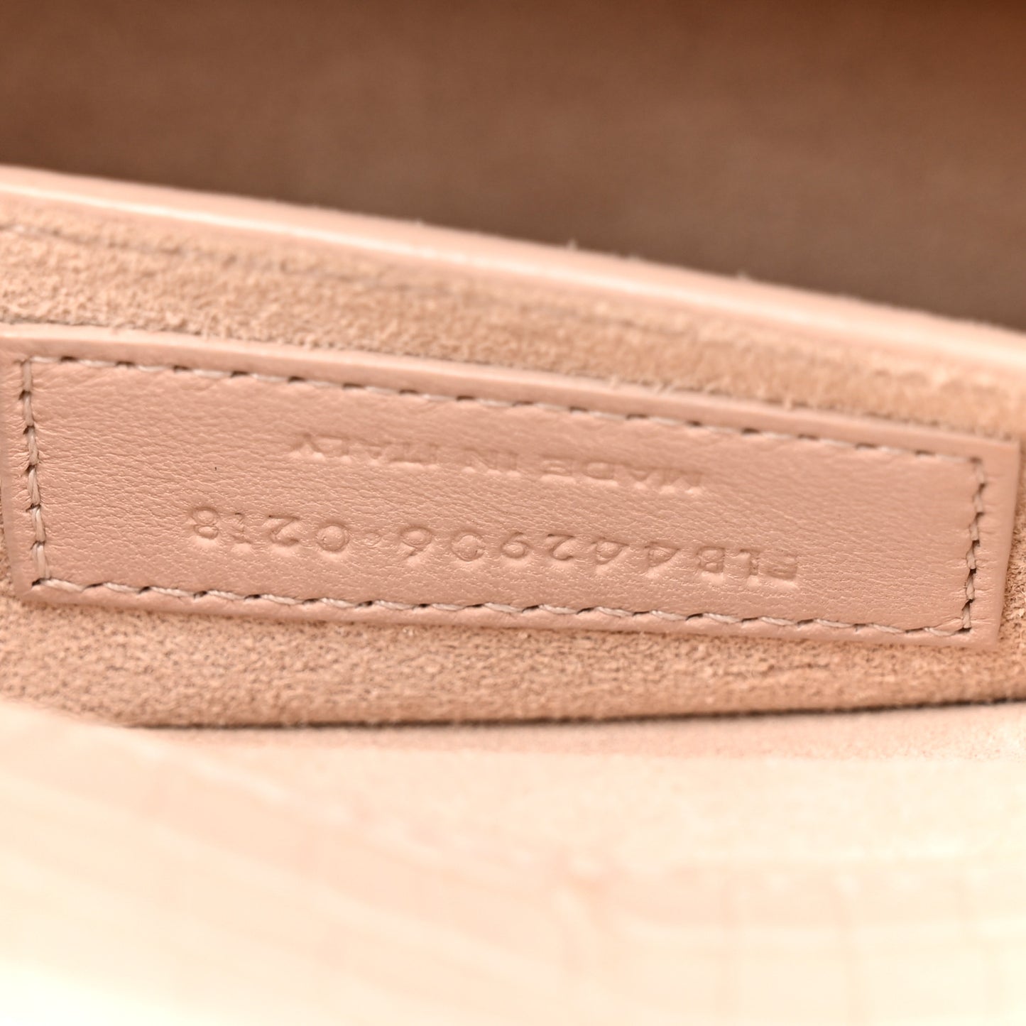 Calfskin Crocodile Embossed Medium Monogram Sunset Rose Antic