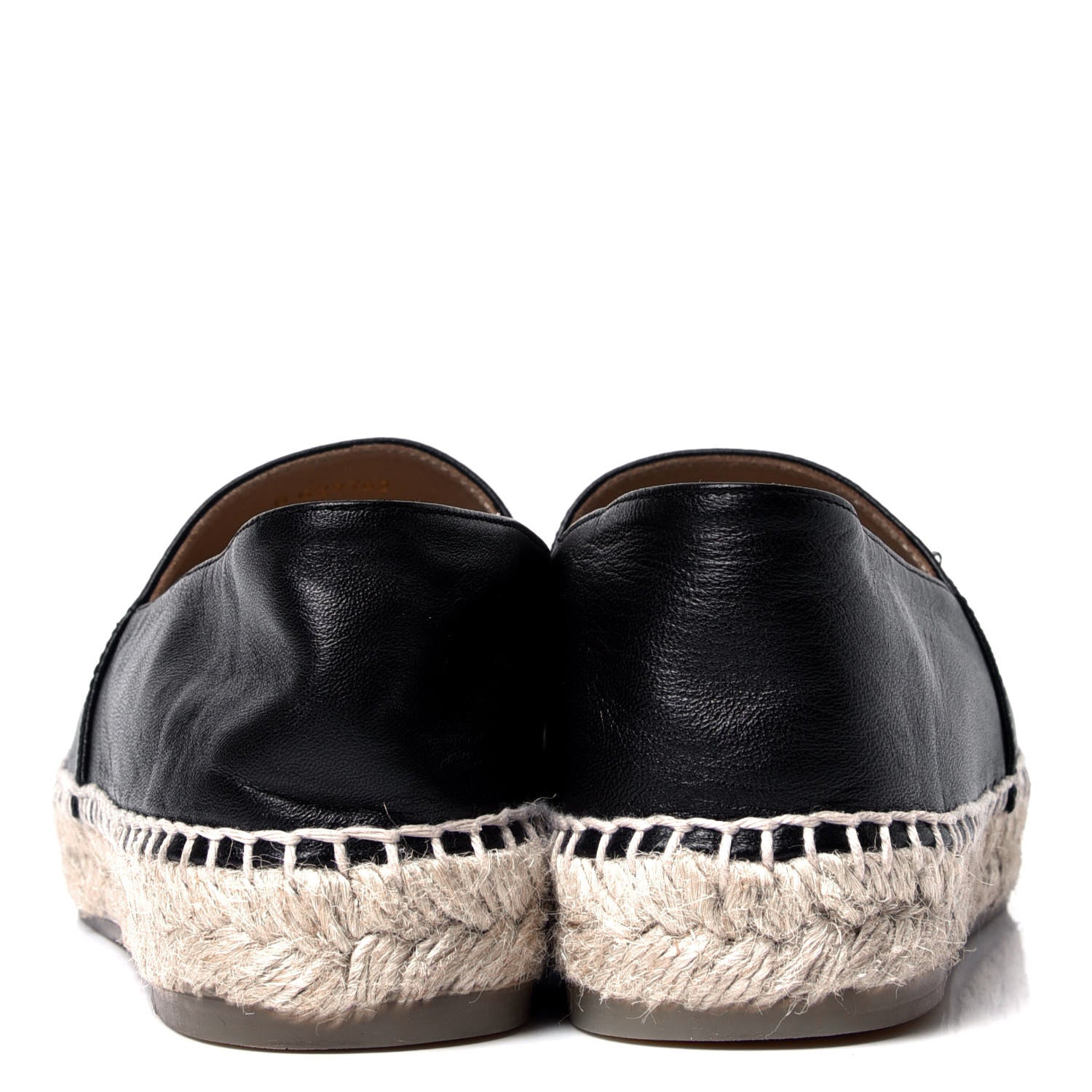 Chanel Lambskin CC Espadrilles 37 Black 4 of 6