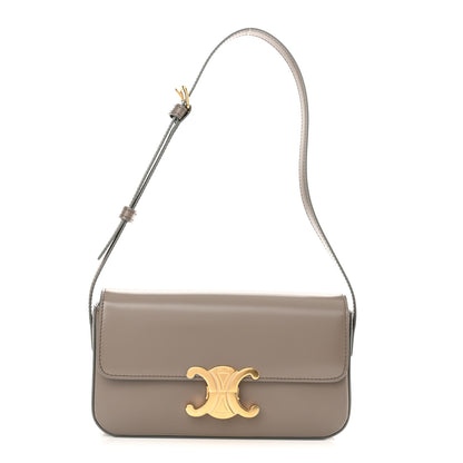 Celine Natural Calfskin Triomphe Shoulder Bag Pebble 1 of 10