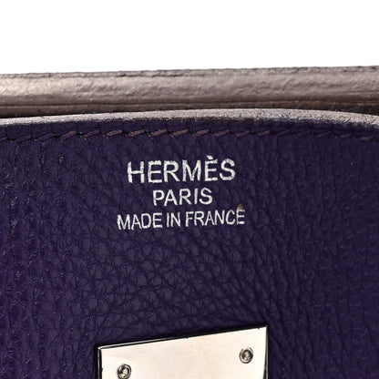 Hermes Taurillon Clemence Birkin 35 Iris 5 of 20