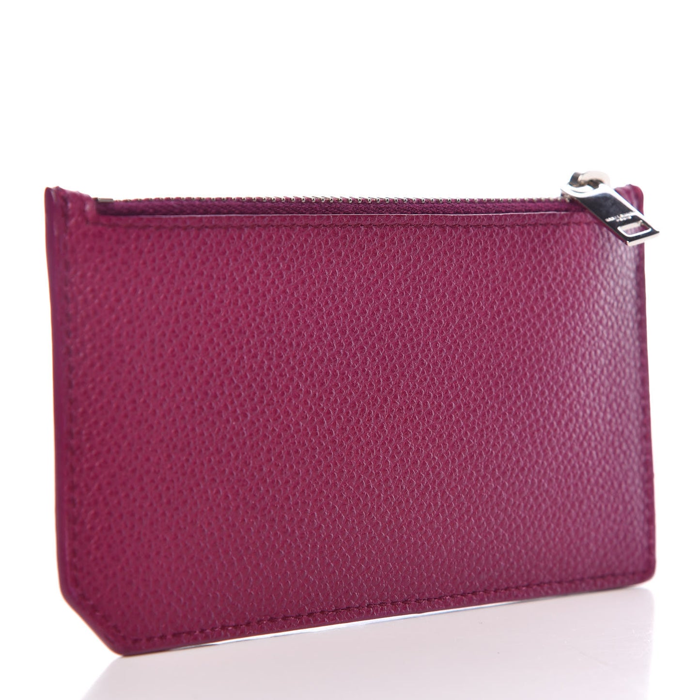 Grained Calfskin 5 Fragments Zip Pouch Card Holder Pivoine