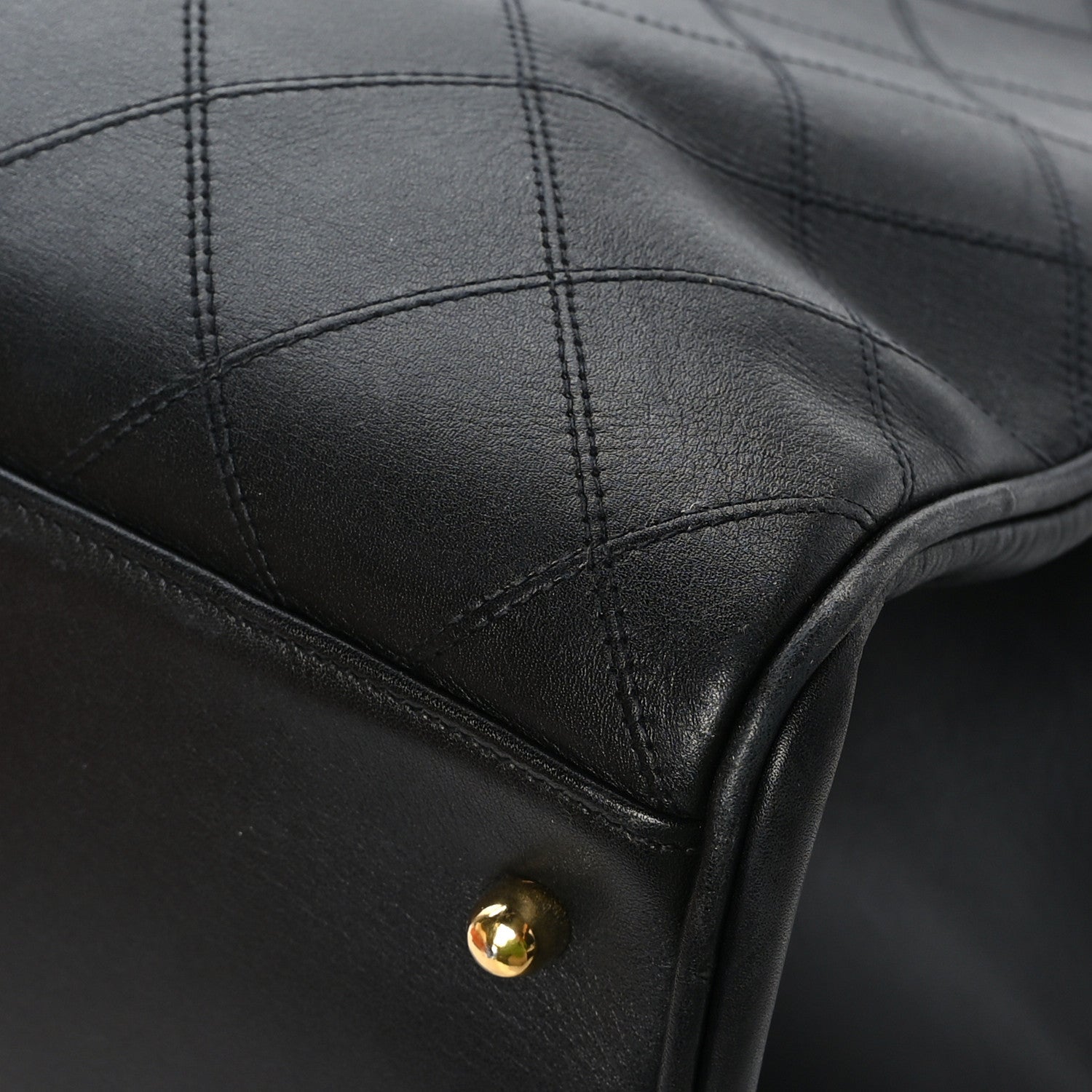 Chanel Calfskin Stitched XL Weekender Black 13 of 13