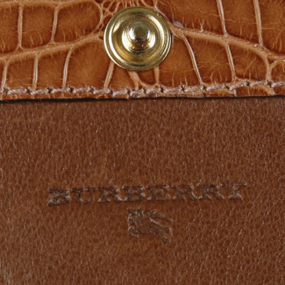 Burberry Crocodile Compact Wallet Cognac 8 of 8