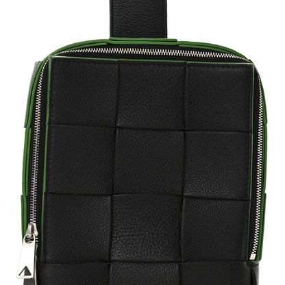 Bottega Veneta Calfskin Intrecciato Mini Cassette Sling Bag Black Parakeet 13 of 19