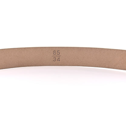 Chanel Pearlized Snakeskin CC Logo Skinny Belt 85 34 Beige 5 of 6