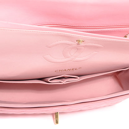 Chanel Lambskin Quilted Medium Double Flap Light Pink 5 of 8