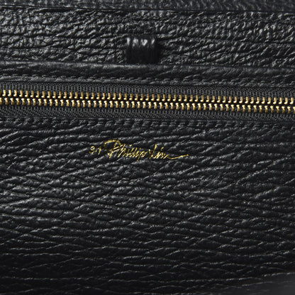 3.1 Phillip Lim 3.1 Textured Calfskin Large Pashli Satchel Black 9 of 10