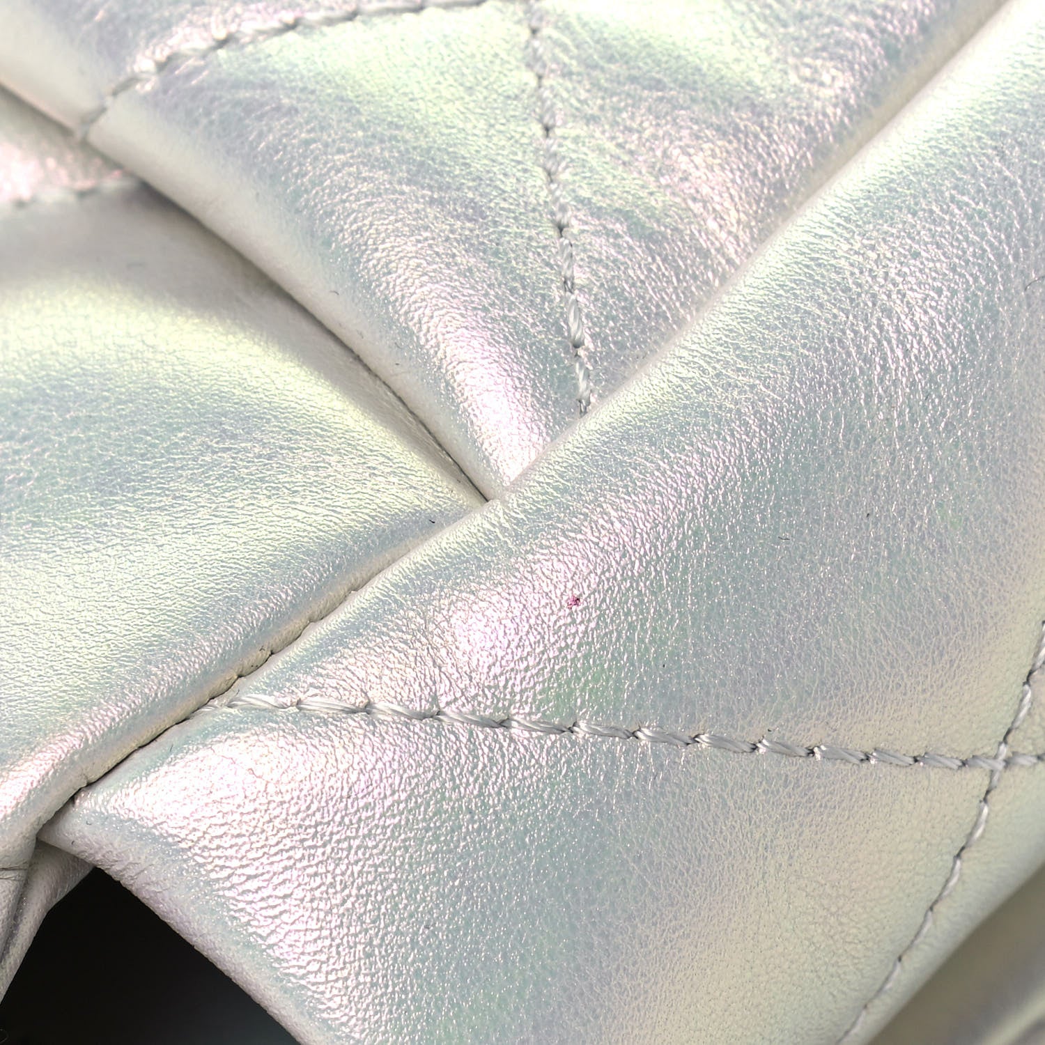 Chanel Iridescent Calfskin Quilted Medium Chanel 19 Flap White 11 of 12