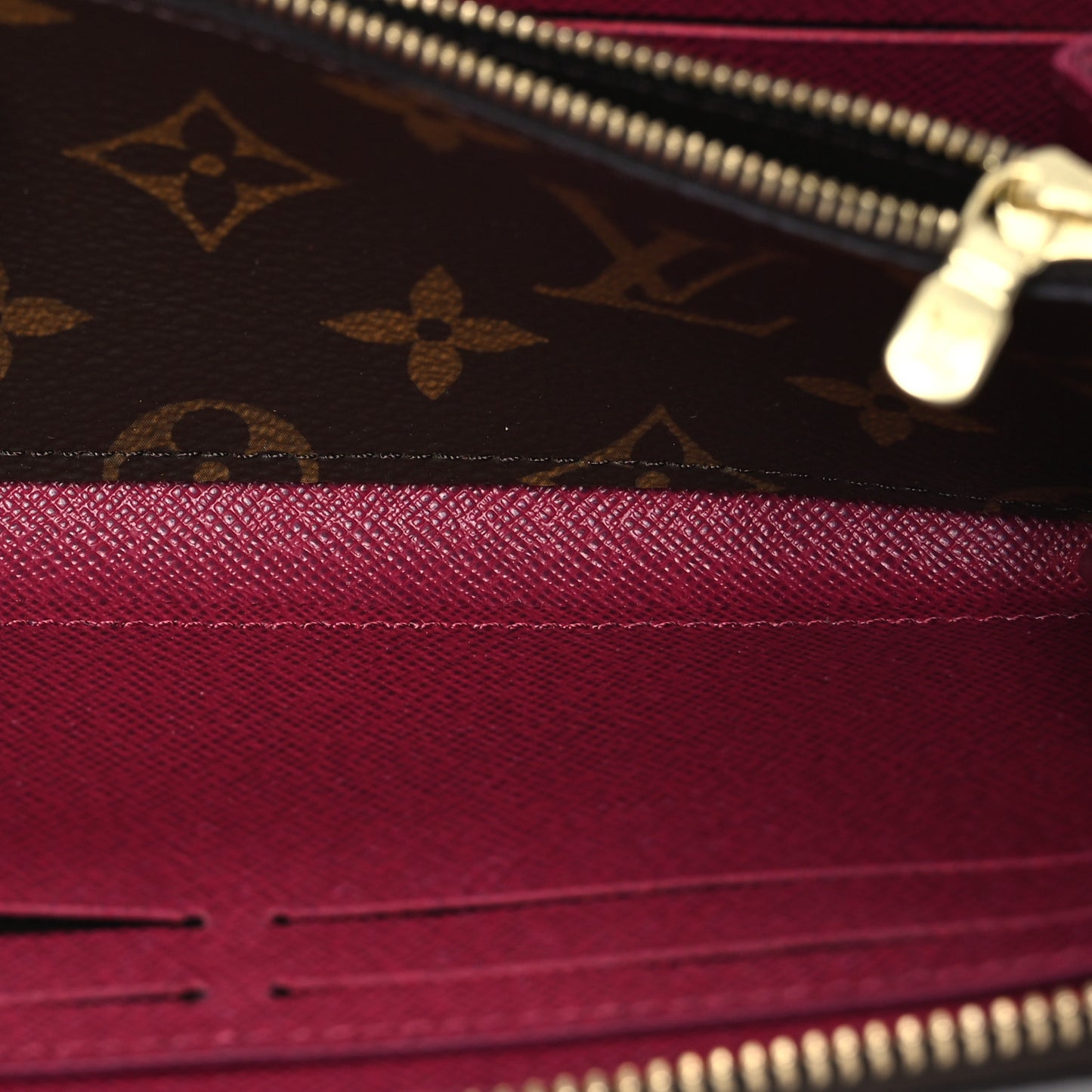 Monogram Clemence Wallet Fuchsia