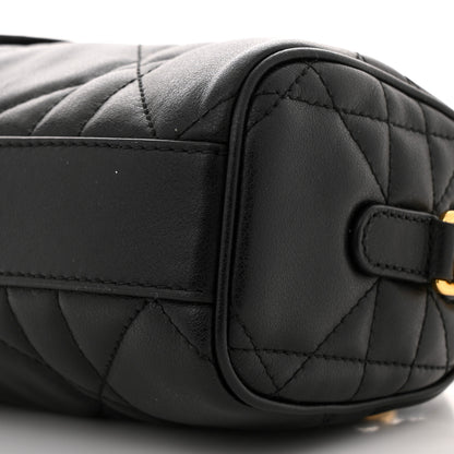 Christian Dior Calfskin Macrocannage Nano Groove 17 Bag Black 10 of 11