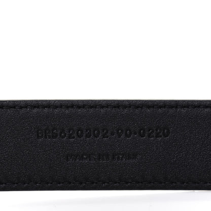 Saint Laurent Calfskin Snakeskin Embossed Love Heart Belt Bag Black 13 of 15
