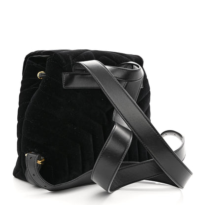Saint Laurent Velvet Y Quilted Monogram Small Loulou Backpack Black 3 of 10