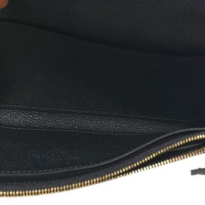 Louis Vuitton Empreinte Monogram Giant Emilie Wallet Black Beige 4 of 6