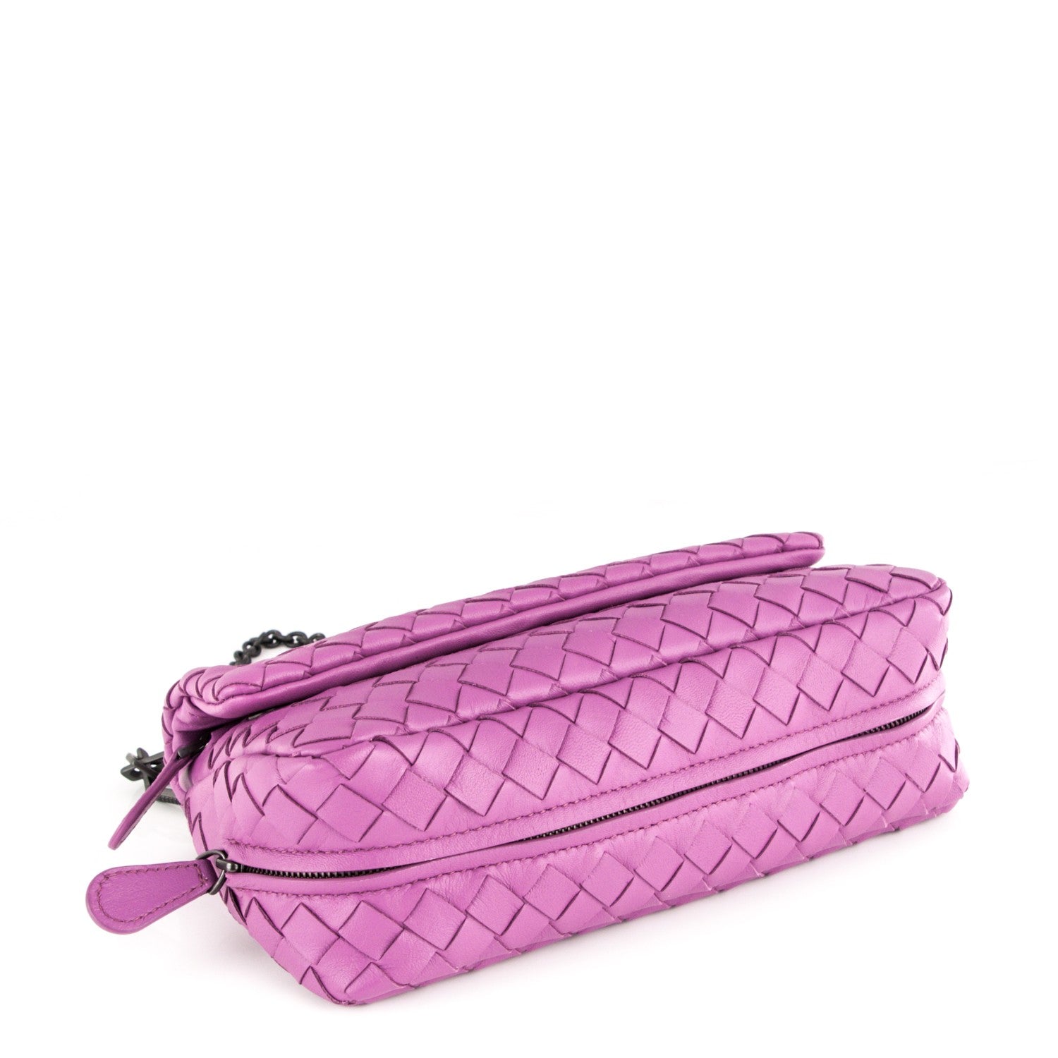 Bottega Veneta Nappa Intrecciato Mini Chain Messenger Peony 4 of 6