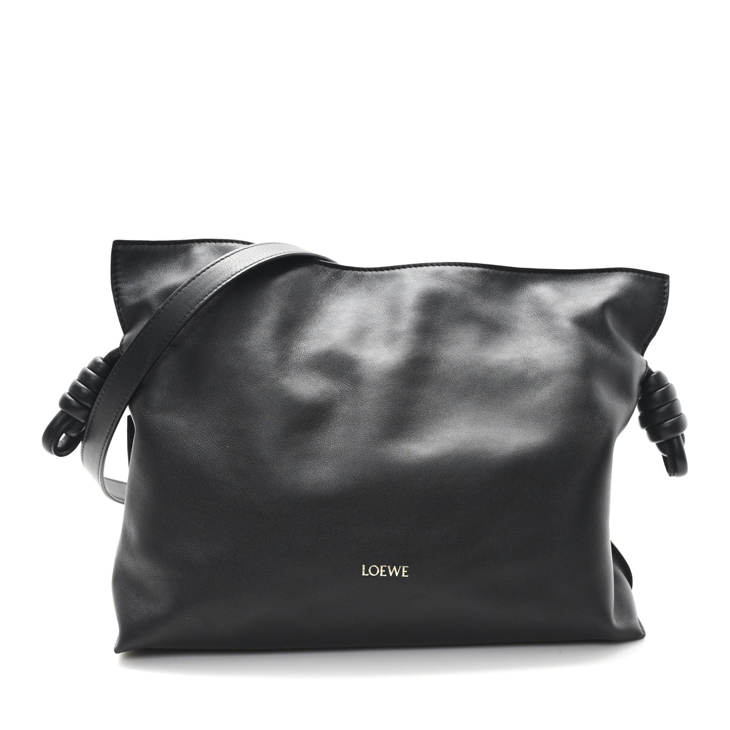 Loewe Nappa Flamenco Knot Clutch Black 1 of 9