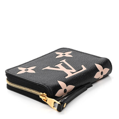 Louis Vuitton Empreinte Monogram Giant Zippy Coin Purse Black Beige 3 of 4