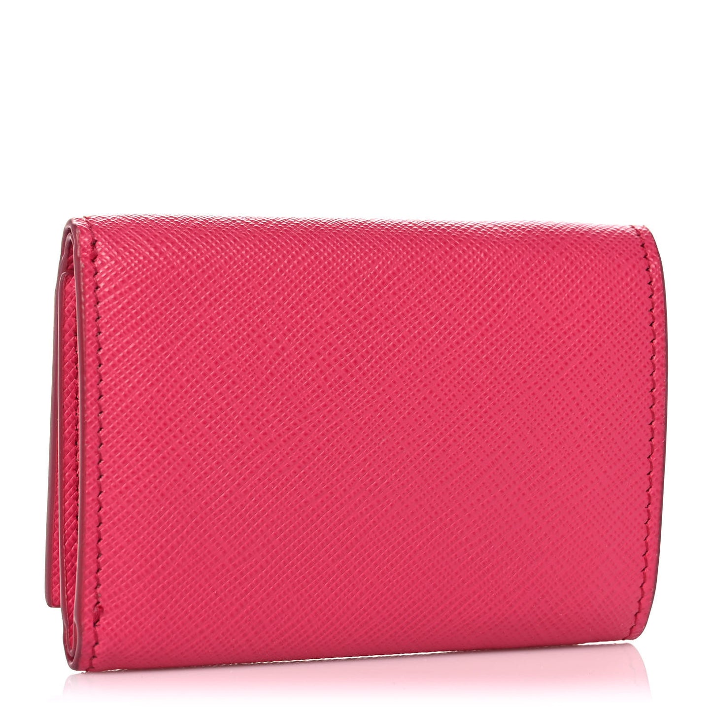 Saffiano Small Tri-Fold Wallet Magenta
