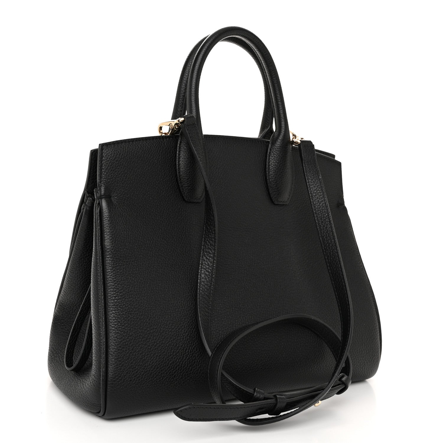 Salvatore Ferragamo Calfskin The Studio Bag Black 3 of 11