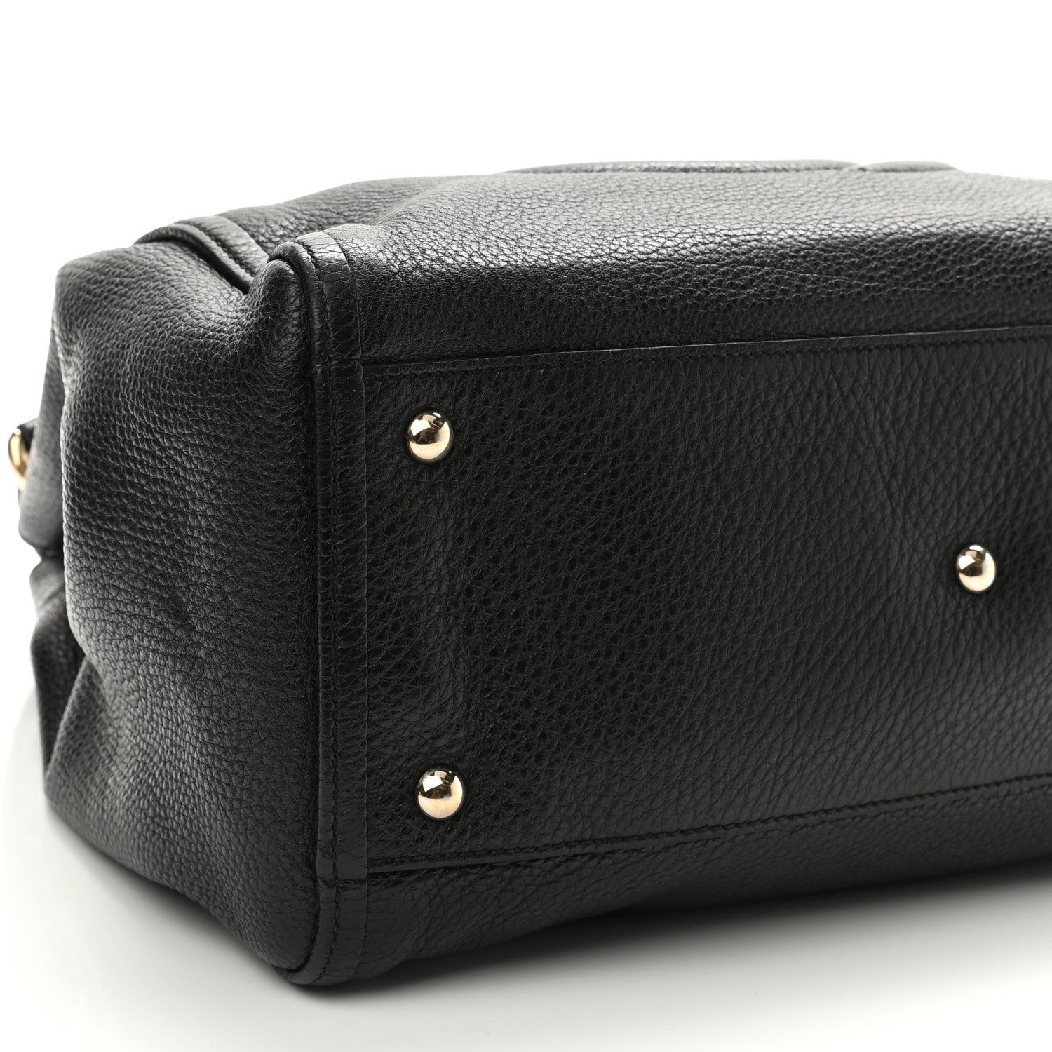 Gucci Pebbled Calfskin Medium Soho Shoulder Bag Black 10 of 11