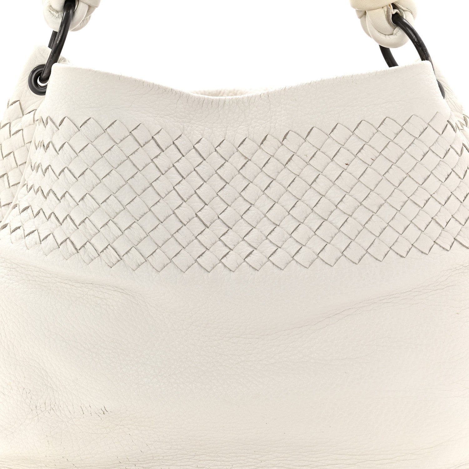 Bottega Veneta Cervo Intrecciato Shoulder Bag White 8 of 17