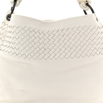 Bottega Veneta Cervo Intrecciato Shoulder Bag White 8 of 17