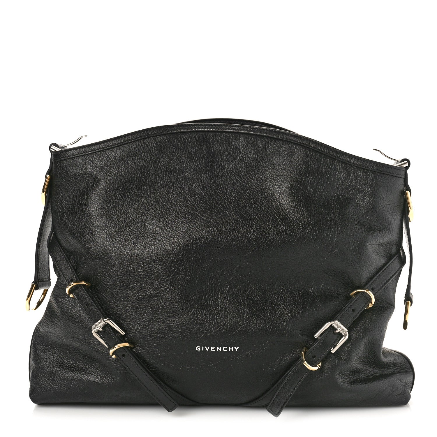 Givenchy Calfskin Medium Voyou Bag Black 1 of 8