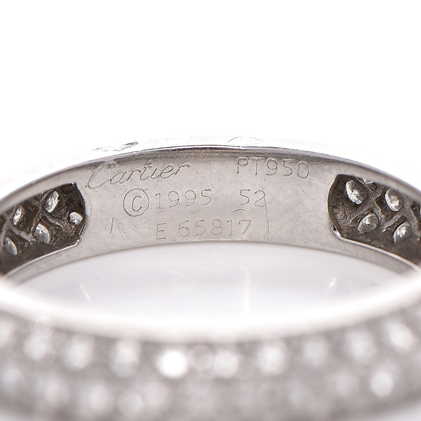 Platinum Diamond Pave Eternity Band 52 6