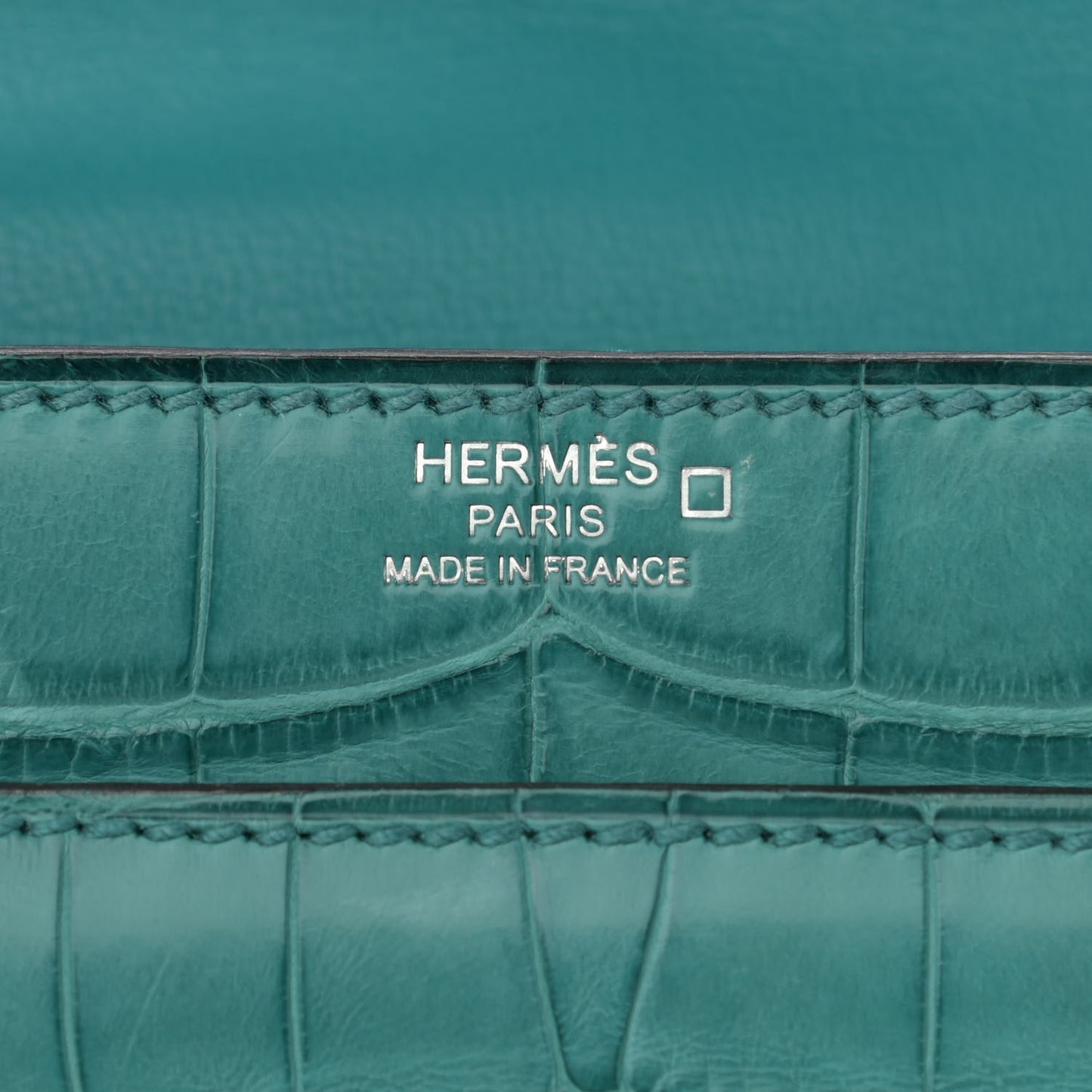 Matte Alligator Verrou 21 Bleu Paon