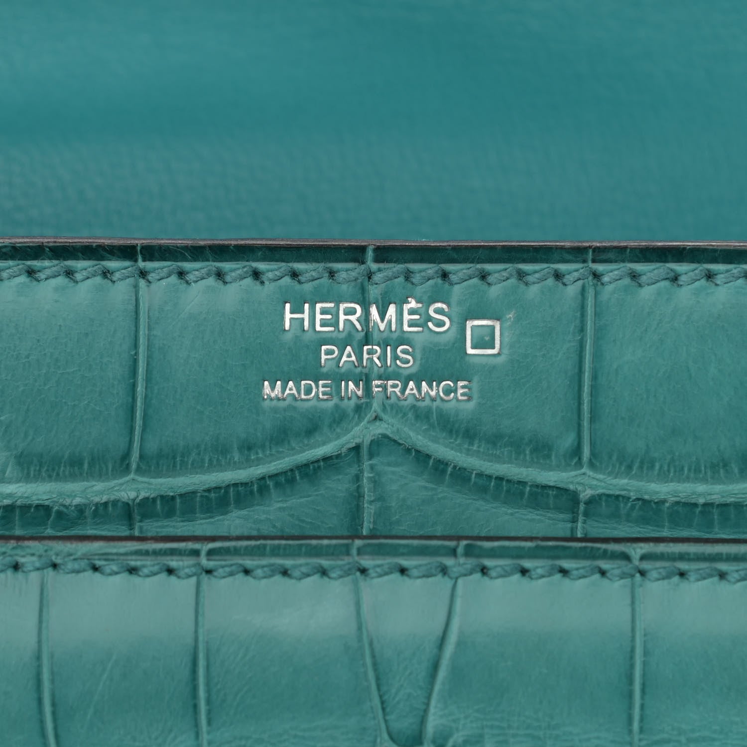 Hermes Matte Alligator Verrou 21 Bleu Paon 6 of 13