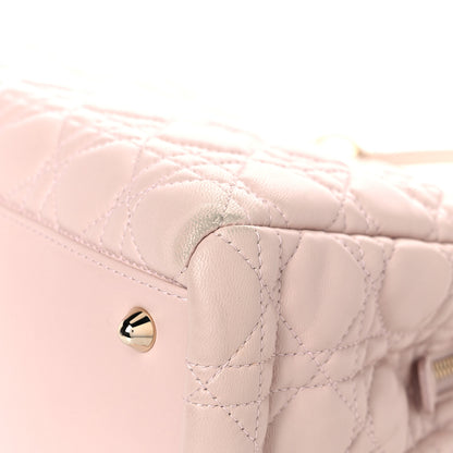 Christian Dior Lambskin Cannage Large Dior Soft Shopping Tote Beige Light Pink 11 of 25