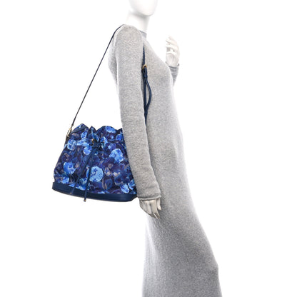 Louis Vuitton Nylon Monogram Ikat Noefull MM Grand Blue 2 of 9