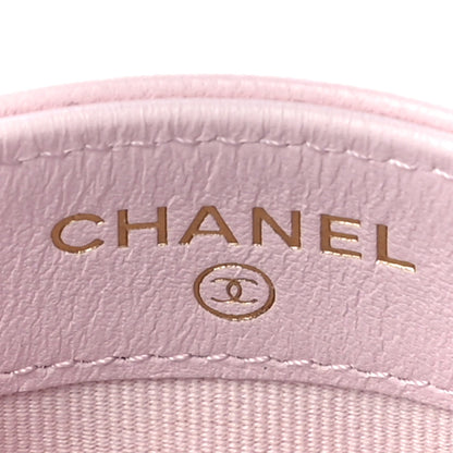 Chanel Lambskin Quilted Chanel 19 Card Holder Light Pink 6 of 12