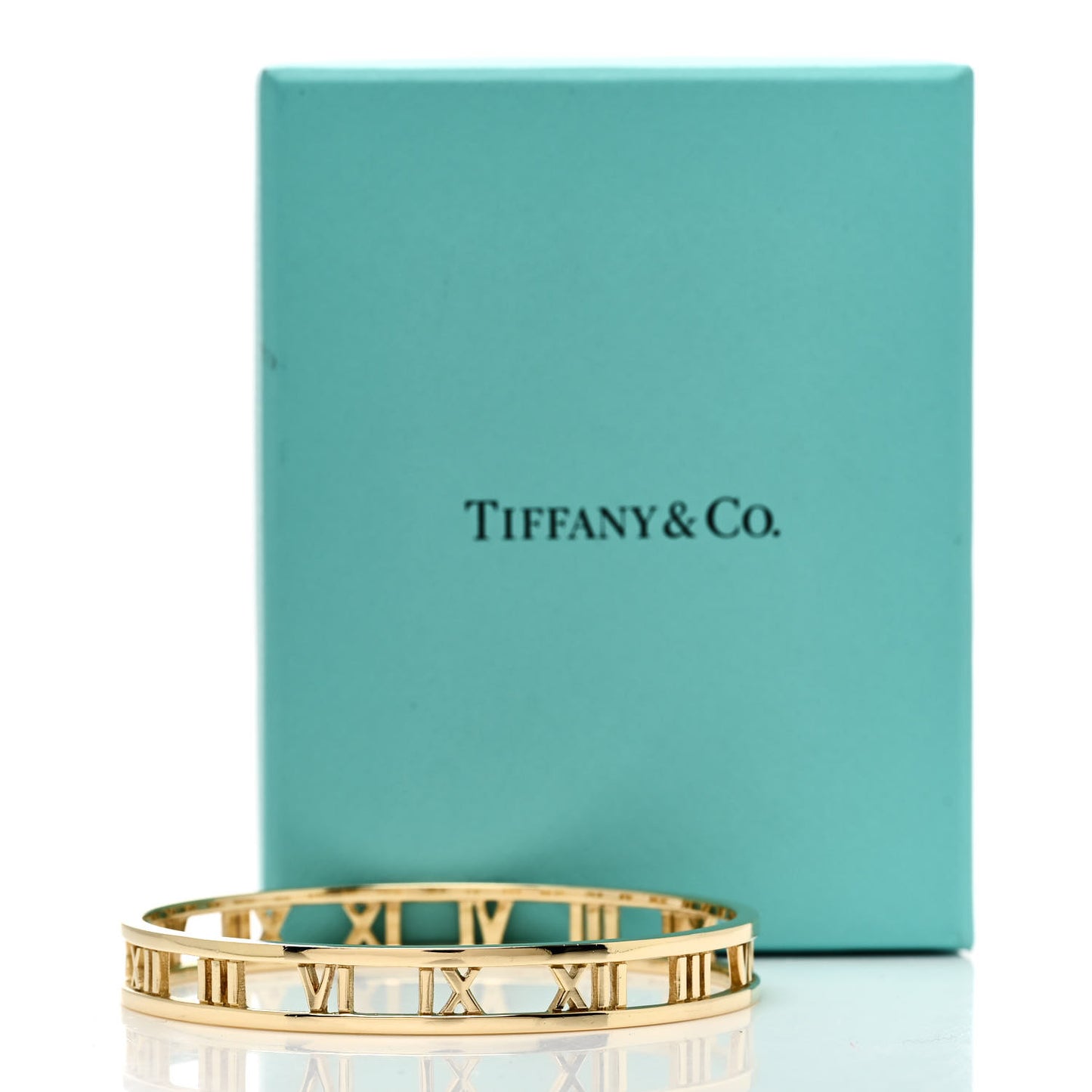 18K Yellow Gold Atlas Open Bangle Bracelet