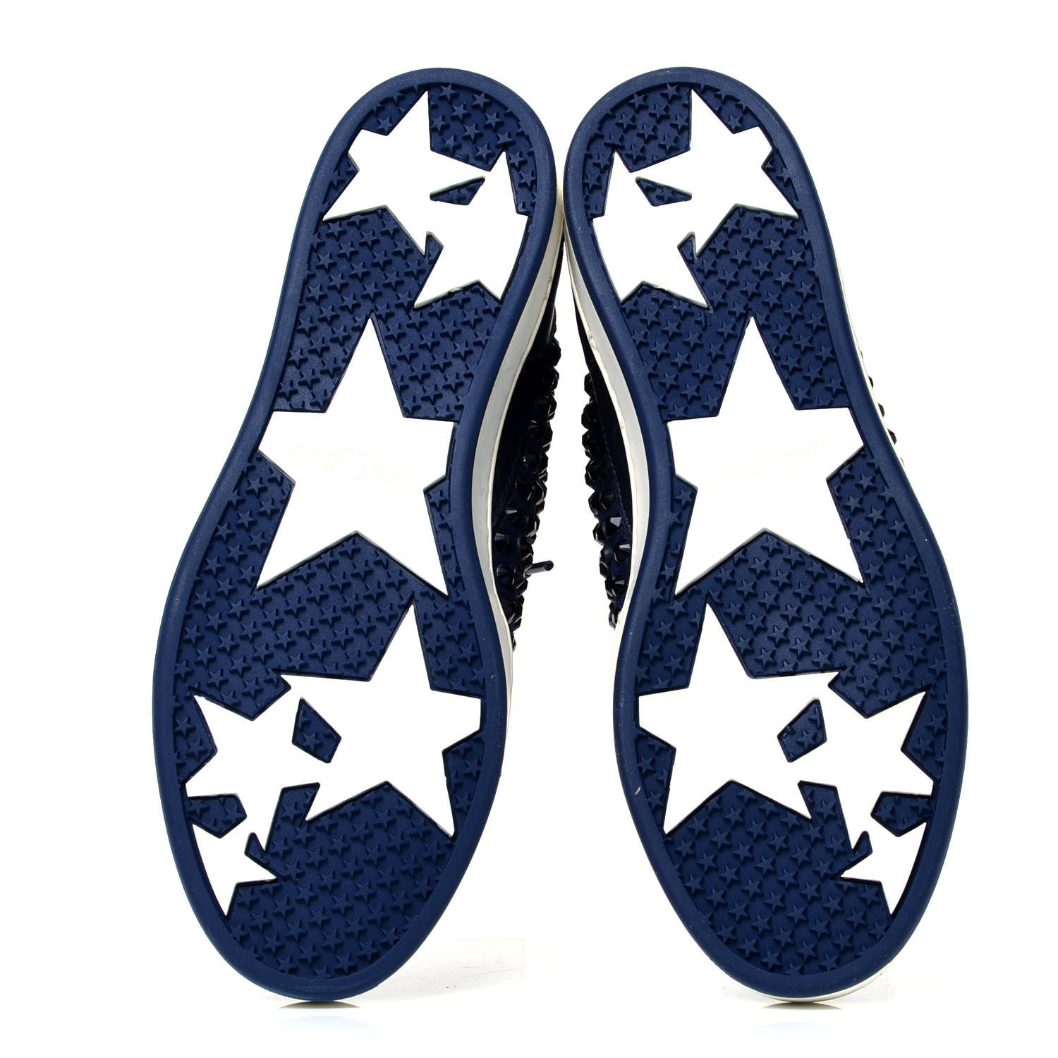 Jimmy Choo Calfskin Patent Studded Tokyo Sneakers 35.5 Navy 7 of 9