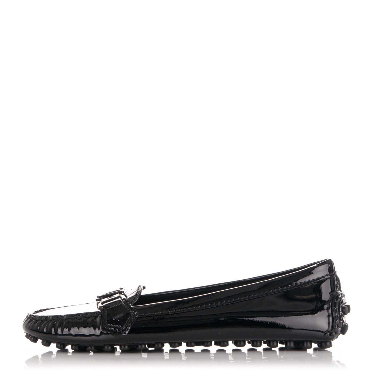 Louis Vuitton Patent Calfskin Oxford Loafers 37 Black 1 of 7