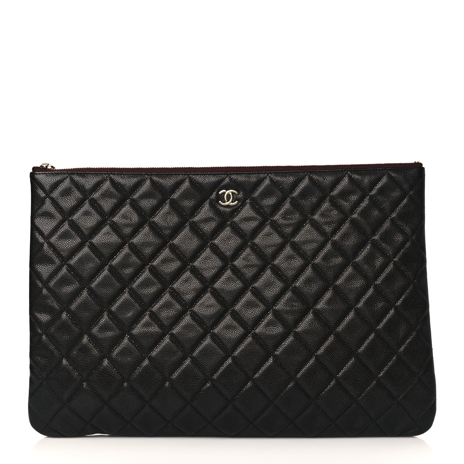 Chanel Caviar Quilted Large Cosmetic Case Black 1 of 9
