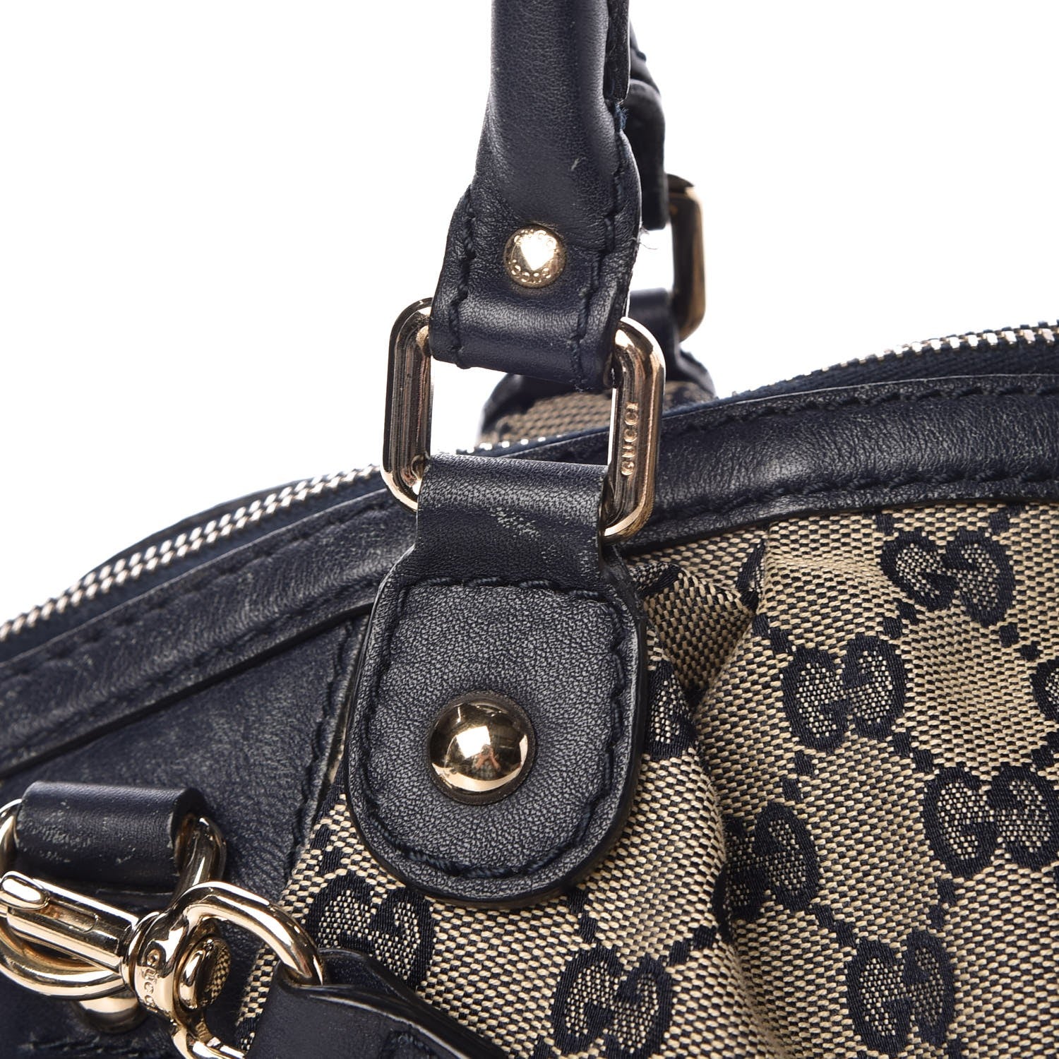 Gucci Monogram Medium Sukey Boston Bag Navy 13 of 17
