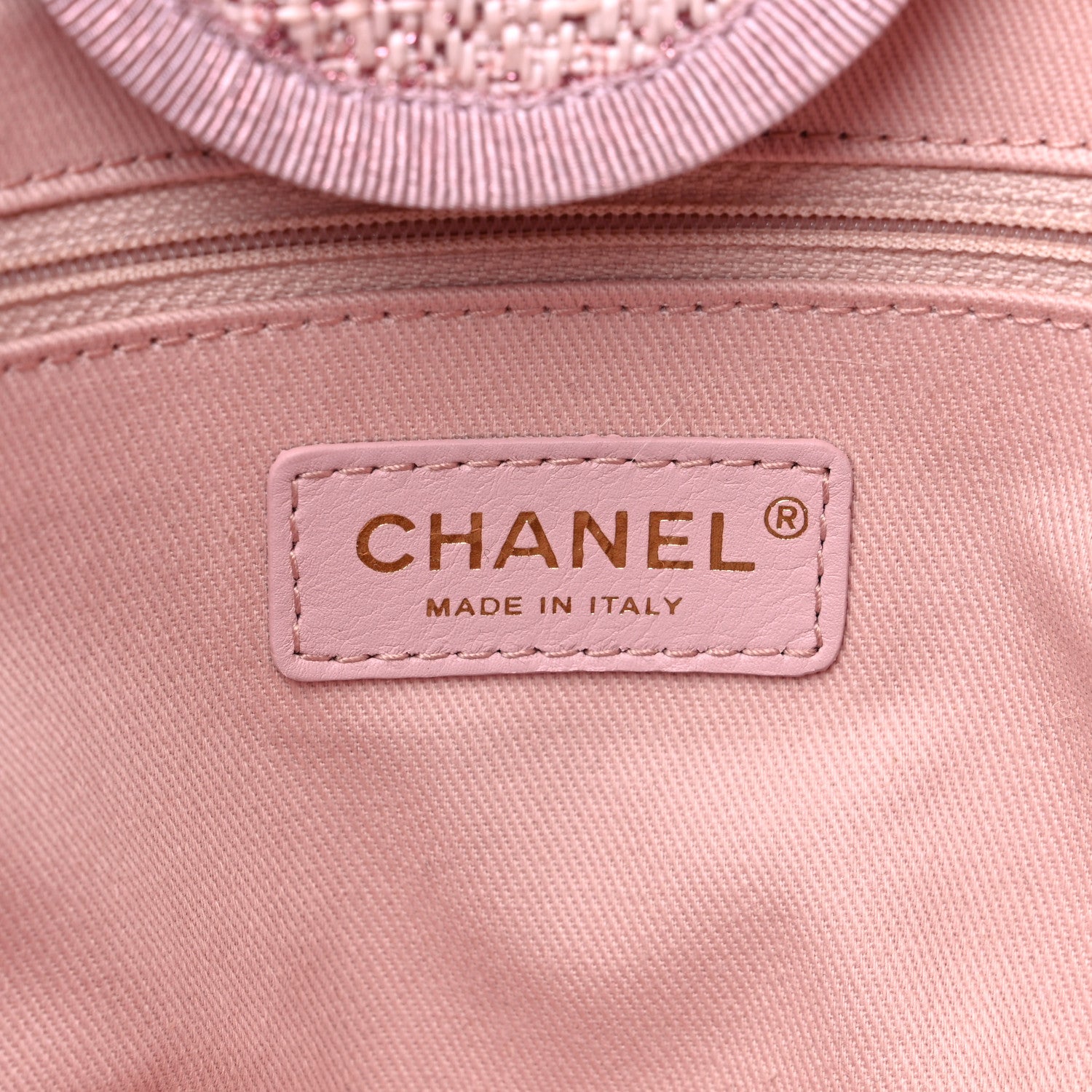 Chanel Lurex Boucle Deauville Medium Tote Pink 6 of 7