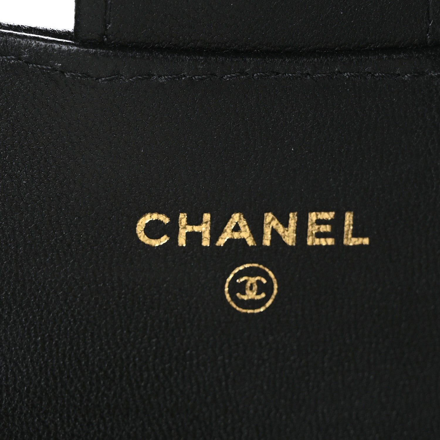 Chanel Lambskin Quilted Flap Card Holder Wallet Black 7 of 8