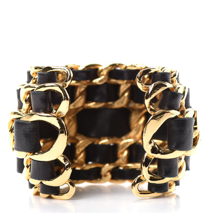 Chanel Lambskin Chain CC Cuff Black 3 of 3